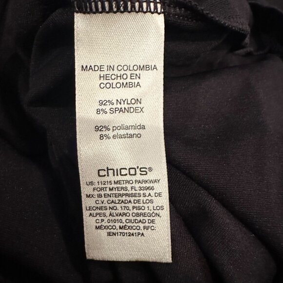 CHICOS WOMENS BLACK TANK SIZE 4 US SIZE 20 - Picture 6 of 8
